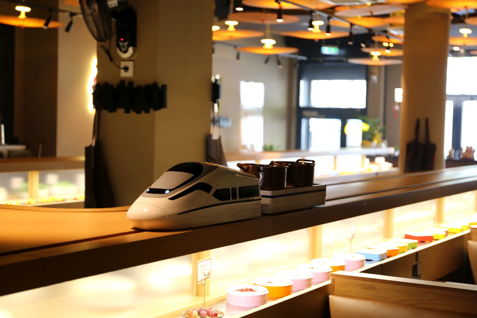 Mini-Zug bringt Hotpot-Br&uuml;he zu den Pl&auml;tzen bei Running Hotpot